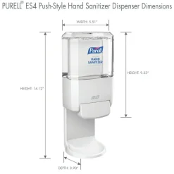 Purell ES4 Wall-Mount Hand Sanitizer Dispenser, White