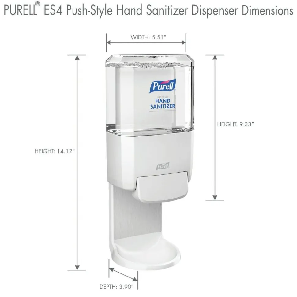 Purell ES4 Wall-Mount Hand Sanitizer Dispenser, White