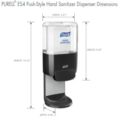 Purell ES4 Wall-Mount Hand Sanitizer Dispenser, Graphite