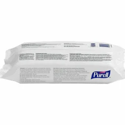 PURELL Foodservice Surface Sanitizing Wipes, 1-Ply, 7.4 x 9, Fragrance-Free, White, 72/Pouch, 12 Pouches/Carton