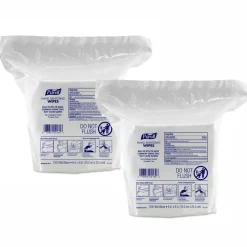 Purell Hand Sanitizing Wipes, Unscented, 1200 Wipes Per Pack, Carton Of 2 Packs