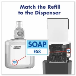 PURELL HEALTHY SOAP Gentle and Free Foam Refill, For ES8 Dispensers, Fragrance-Free, 1,200 mL, 2/Carton
