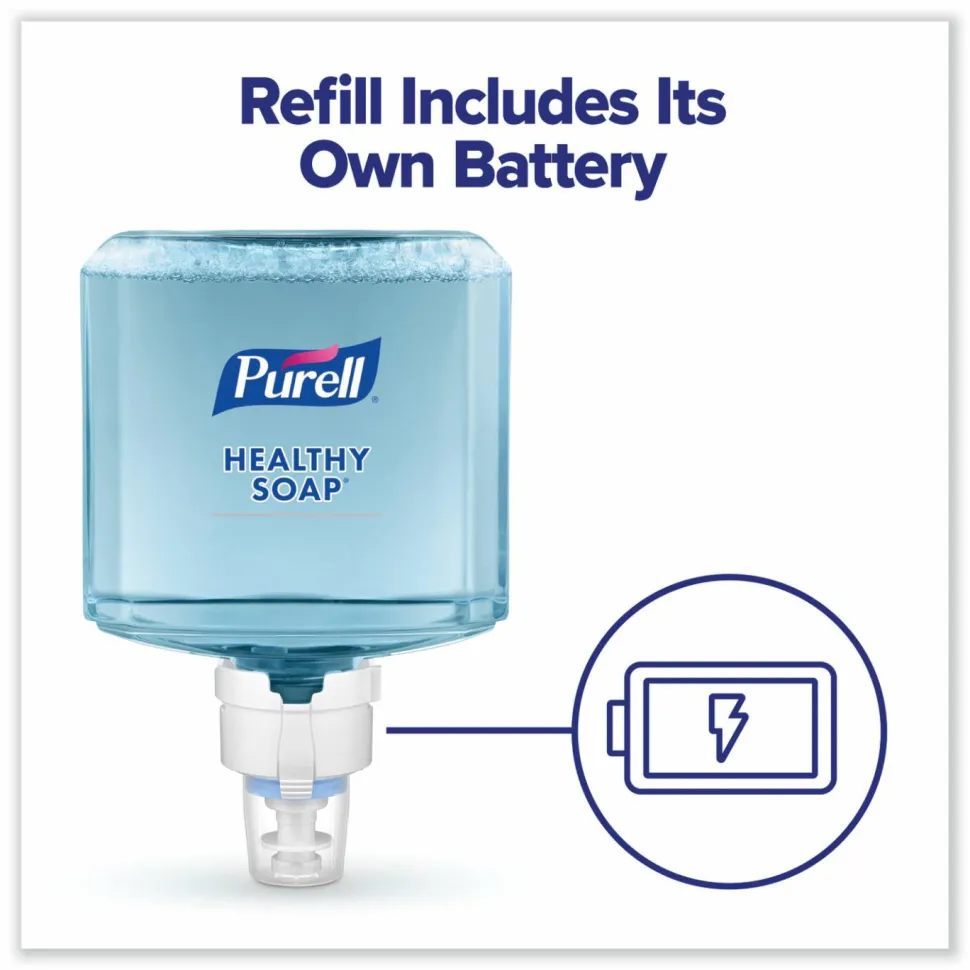 PURELL HEALTHY SOAP Gentle and Free Foam Refill, For ES8 Dispensers, Fragrance-Free, 1,200 mL, 2/Carton