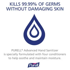 Purell Instant Hand Sanitizer, 12 Oz. Pump Bottles, Case Of 12