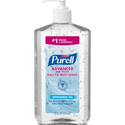 Purell Instant Hand Sanitizer, 20 Oz. Pump Bottles, Pack Of 12