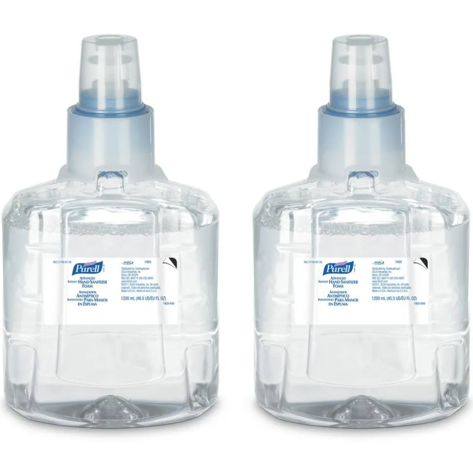 Purell LTX Advanced Instant Hand Sanitizer Foam Refill, 40.5 Oz, Pack Of 2