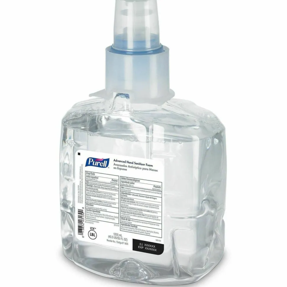 Purell LTX Advanced Instant Hand Sanitizer Foam Refill, 40.5 Oz, Pack Of 2