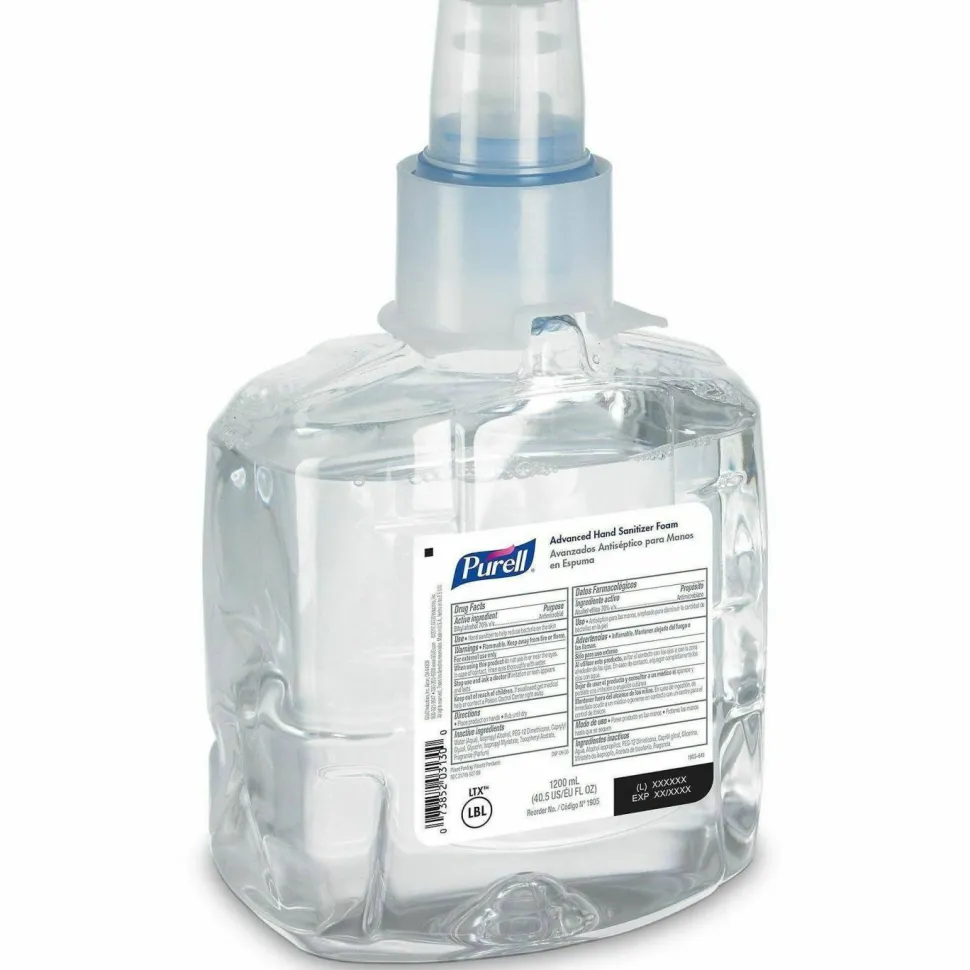 Purell LTX Advanced Instant Hand Sanitizer Foam Refill, 40.5 Oz, Pack Of 2