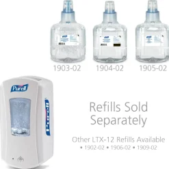 PURELL LTX-12 Touch-Free Dispenser, 1,200 mL, 5.75 x 4 x 10.5, White