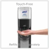 Purell MESSENGER ES8 Floor Stand With Dispenser, 40"H x 16-3/4"W x 6"D, Graphite