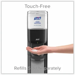 Purell MESSENGER ES8 Floor Stand With Dispenser, 40"H x 16-3/4"W x 6"D, Graphite