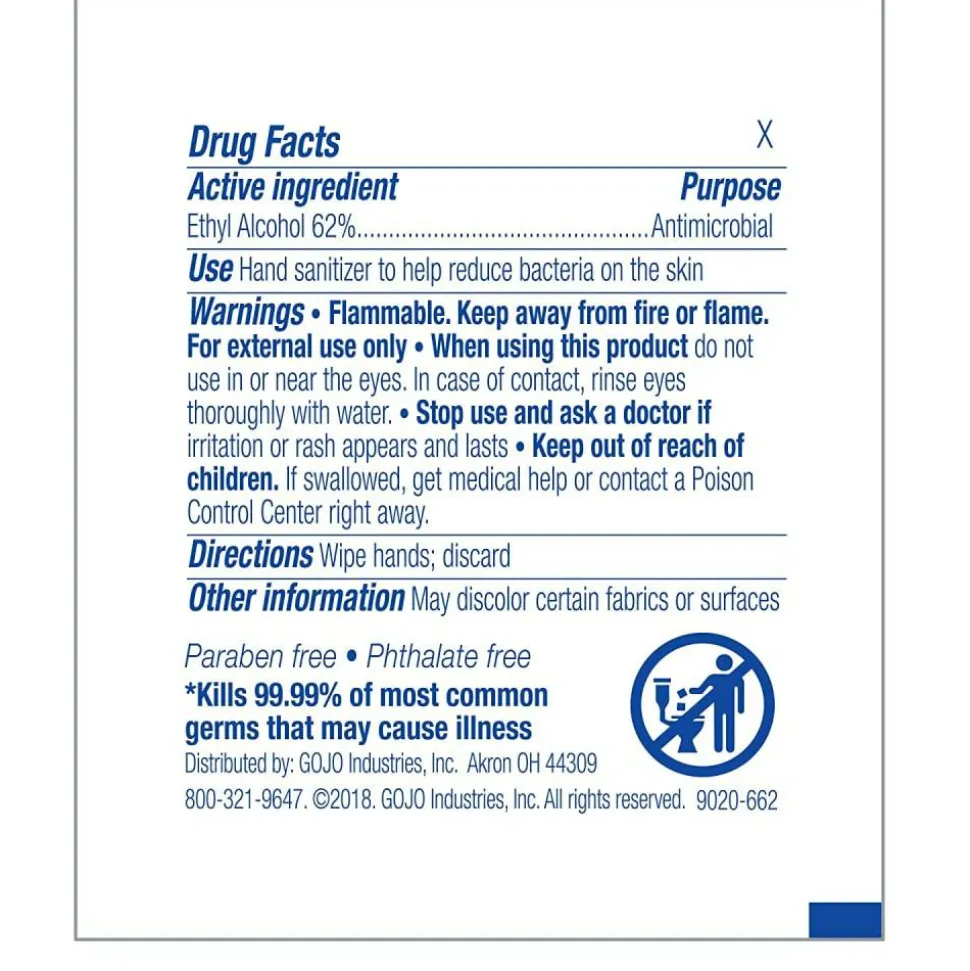 Purell Premoistened Sanitizing Hand Wipes, White, Case Of 1,000 Packets