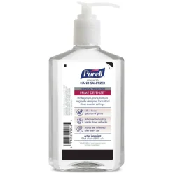 PURELL PRIME DEFENSE Advanced Hand Sanitizer, 12 fl oz Pump Bottle, Case of 12 Bottles