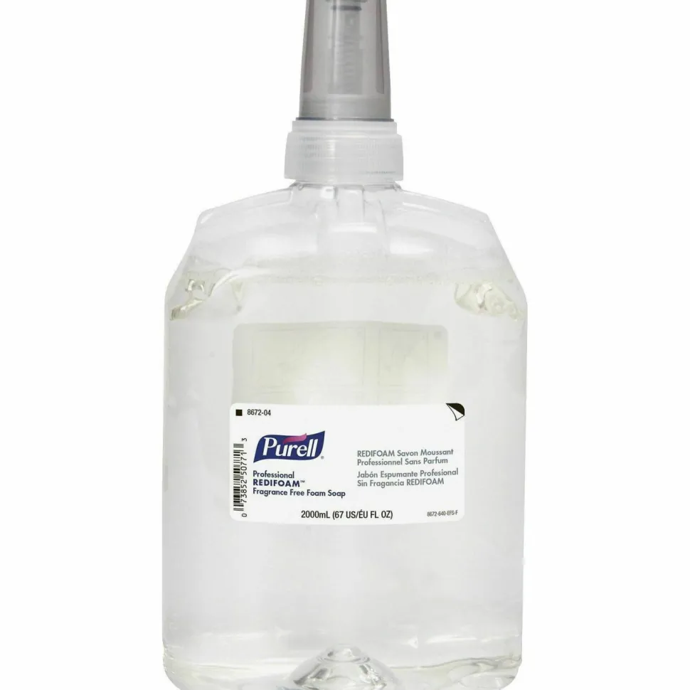 PURELL Professional REDIFOAM Foam Soap Refill, Fragrance-Free, 2,000 mL, 4/Carton