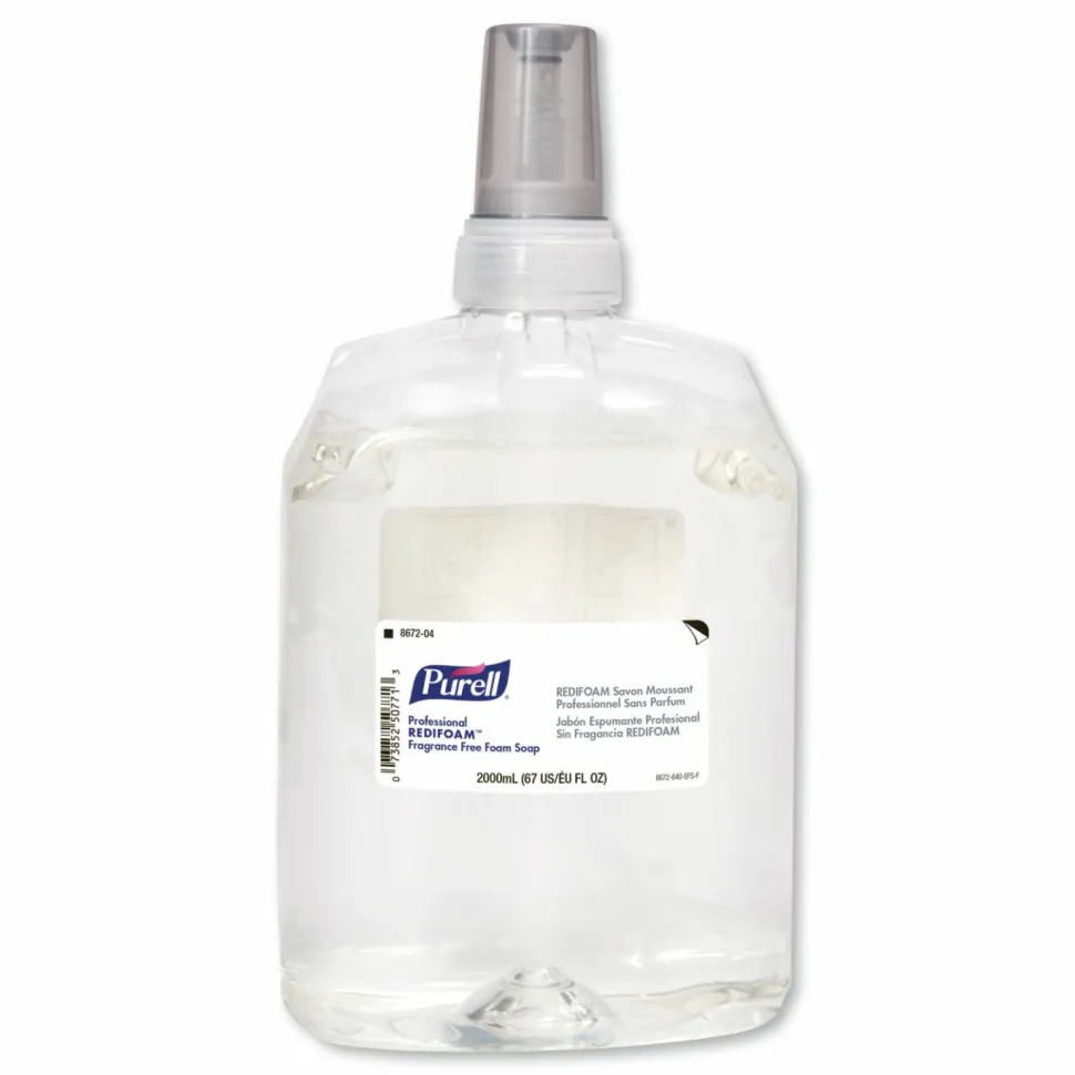 PURELL Professional REDIFOAM Foam Soap Refill, Fragrance-Free, 2,000 mL, 4/Carton