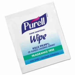 PURELL Sanitizing Hand Wipes, Individually Wrapped, 5 x 7, Unscented, White, 4,000 Wipes/Carton