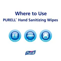 Purell Sanitizing Wipes, Canister Of 270 Wipes