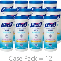 Purell Sanitizing Wipes, Fresh Citrus Scent, Pack of 100 Wipes