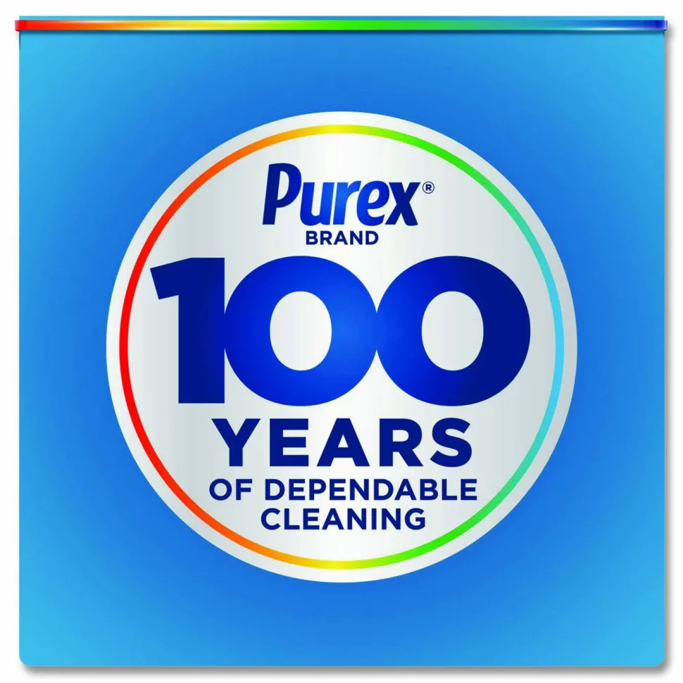 Purex Free and Clear Liquid Laundry Detergent, 58 Loads, Unscented, 66 oz Bottle, 6/Carton