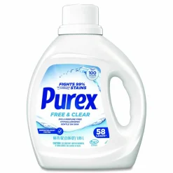 Purex Free and Clear Liquid Laundry Detergent, 66 oz Bottle