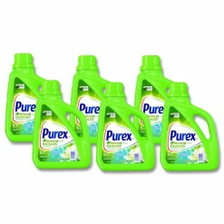 Purex Ultra Natural Elements HE Liquid Detergent, Linen and Lilies Scent, 75 oz Bottle, 6/Carton