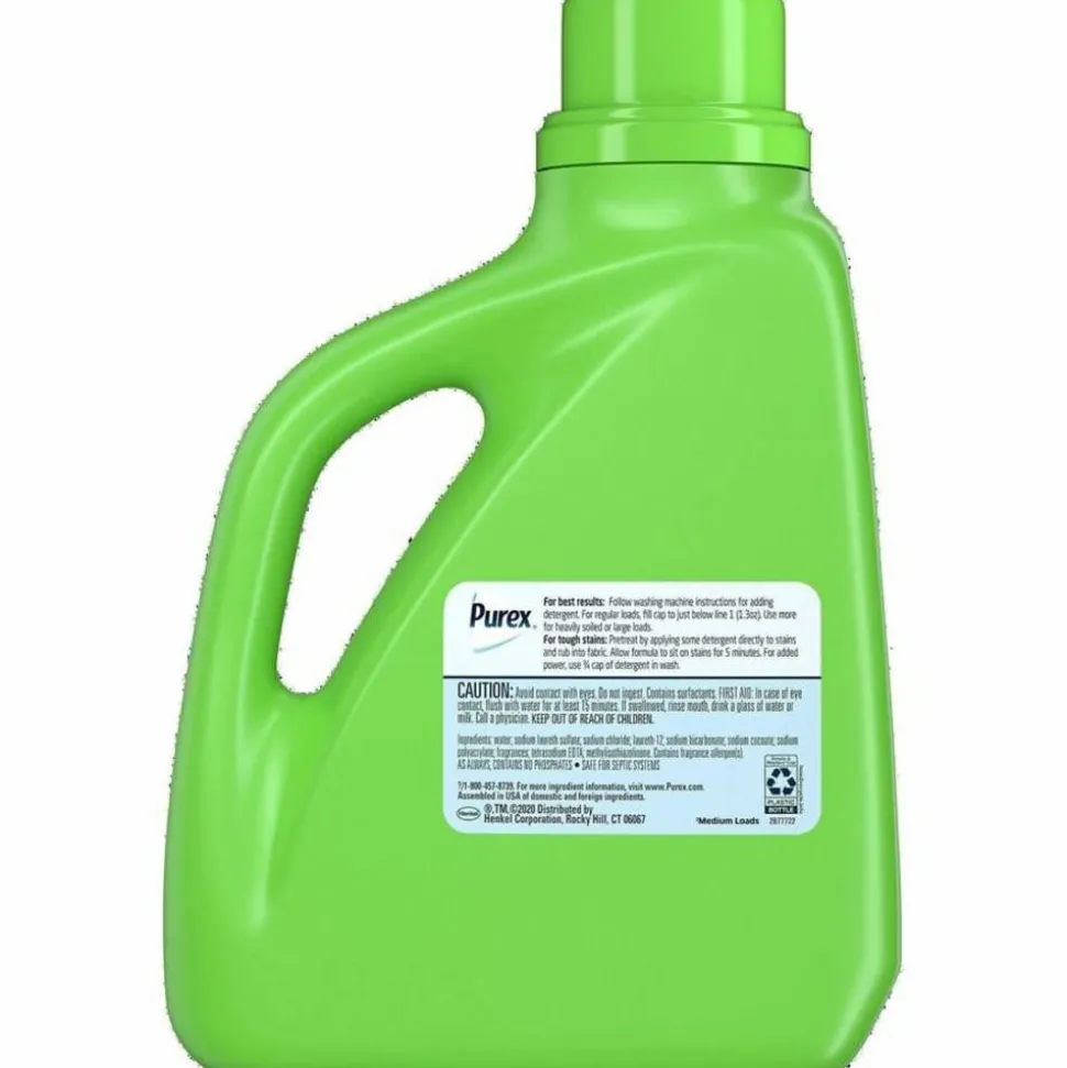 Purex Ultra Natural Elements HE Liquid Detergent, Linen & Lilies Scent, 75 Oz Bottle