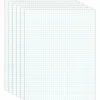 Quadrille Pads, 4 x 4 Squares/Inch, 50 Sheets, White, Pack Of 6