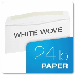 Quality Park #10 Business Envelopes, Gummed Seal, White, Box Of 500