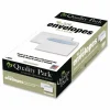 Quality Park #6 Business Envelopes, Security, Gummed Seal, White, Box Of 500