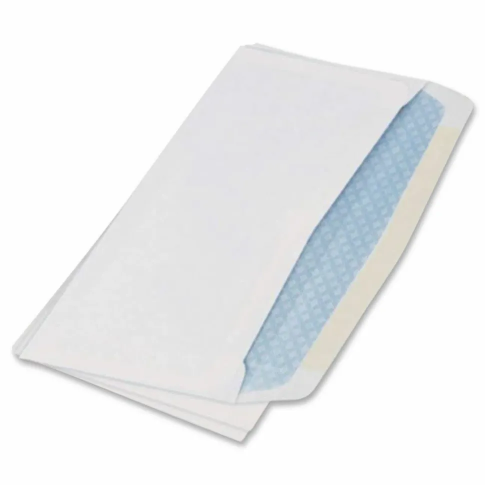 Quality Park #6 Business Envelopes, Security, Gummed Seal, White, Box Of 500