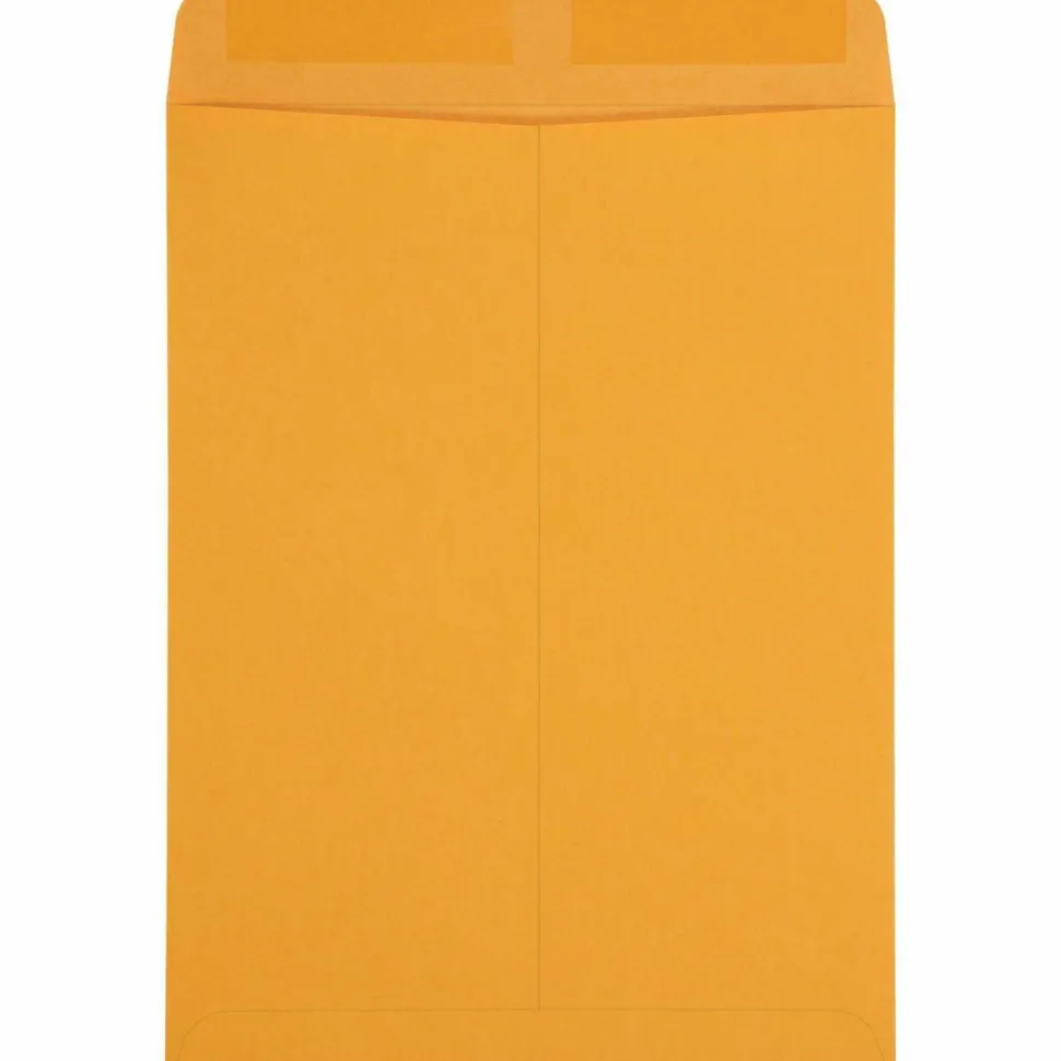 Quality Park Catalog Envelopes, Gummed Closure, 9" x 12", Brown, Box Of 100
