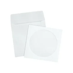 Quality Park CD/DVD Envelopes, 4 7/8" x 5", White, Box Of 100