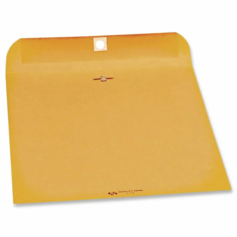 Quality Park Clasp Envelopes, 9" x 12", Brown, Box Of 250