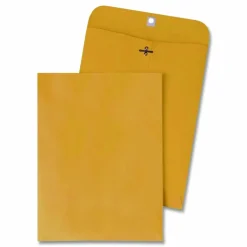 Quality Park Clasp Envelopes, #35, 5" x 7 1/2", Brown, Box Of 100