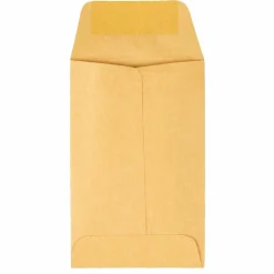 Quality Park #1 Coin Envelopes, Brown Kraft, Box Of 500