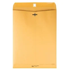 Quality Park Gummed Kraft Clasp Envelopes - Clasp - #90 - 9