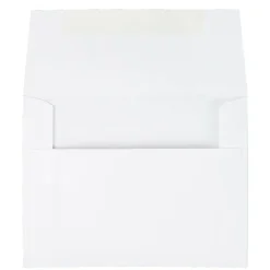 Quality Park Invitation Envelopes, 4 3/8" x 5 3/4", Gummed Seal, White, Box Of 100