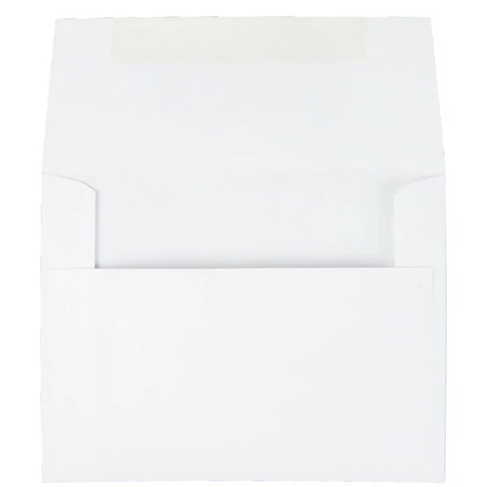 Quality Park Invitation Envelopes, 4 3/8" x 5 3/4", Gummed Seal, White, Box Of 100