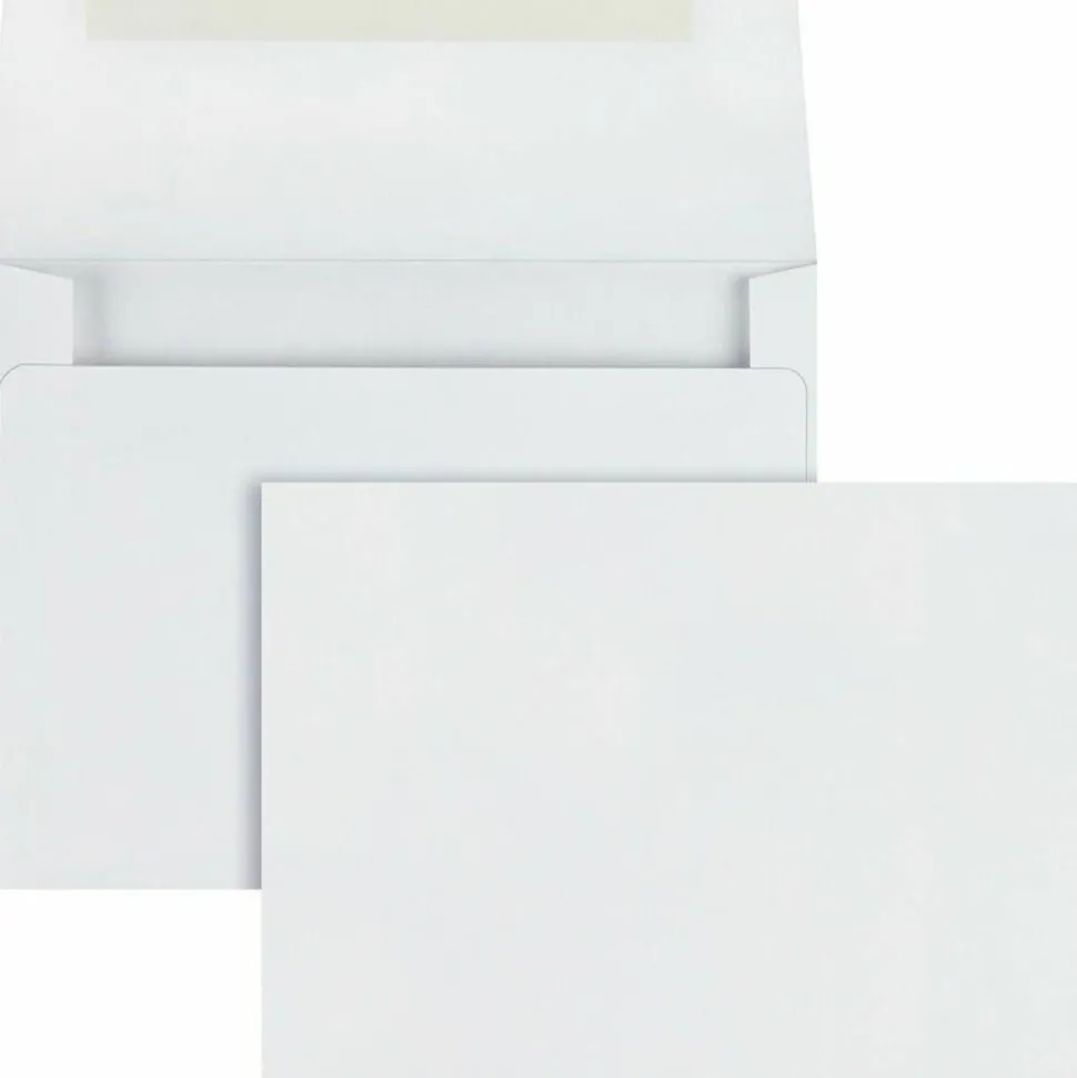 Quality Park Invitation Envelopes, 4 3/8" x 5 3/4", Gummed Seal, White, Box Of 100