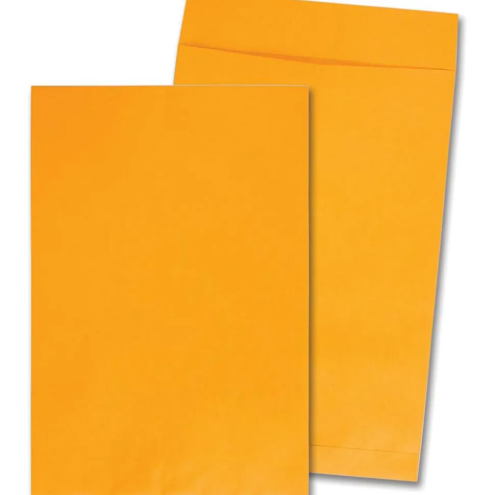 Quality Park Jumbo 12 1/2" x 18 1/2" Manila Catalog Envelopes, Flap Closure, Brown, Pack Of 25