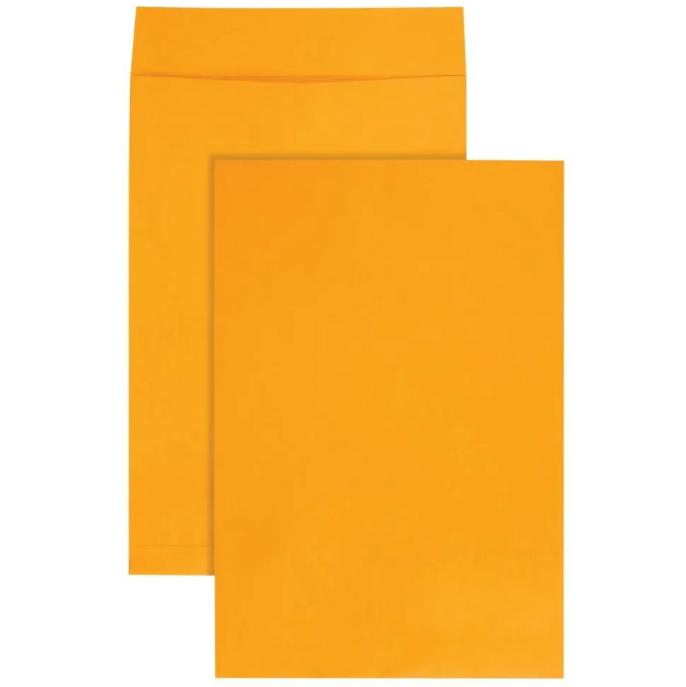 Quality Park Jumbo 12 1/2" x 18 1/2" Manila Catalog Envelopes, Flap Closure, Brown, Pack Of 25