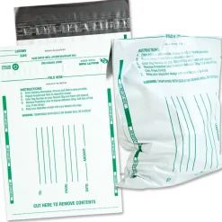 Quality Park Night Deposit Bags, 8 1/2" x 10 1/2", White, Pack Of 100