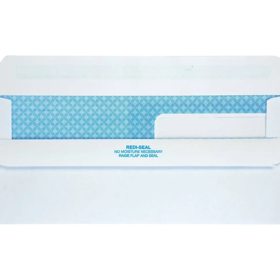 Quality Park No. 9 Double Window Security Tint Envelopes with Self-Seal Closure - Security - #9 - 3 7/8"x 8 7/8" - 24 lb - Adhesive - 250 Box - White