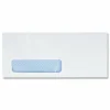 Quality Park #10 Redi-Strip Business Envelopes, Bottom Left Window, Self Adhesive, Window, White, Box Of 500