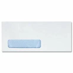 Quality Park #10 Redi-Strip Business Envelopes, Bottom Left Window, Self Adhesive, Window, White, Box Of 500