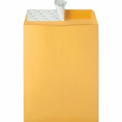Quality Park Redi-Strip Catalog Envelopes, 9" x 12", Self-Adhesive, Brown Kraft, Box Of 100