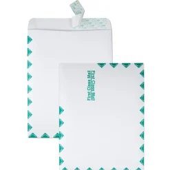 Quality Park Redi-Strip Catalog Envelopes, First Class, 10" x 13", Self-Sealing, White, Box Of 100