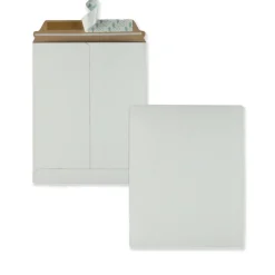 Quality Park Redi-Strip 9" x 11 1/2" Photo/Document Mailers, Self-Adhesive, White, Box Of 25