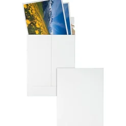 Quality Park Sturdy Fiberboard Photo Mailers - Board - 6" Width x 8" Length - Self-sealing - Fiberboard - 25 / Box - White