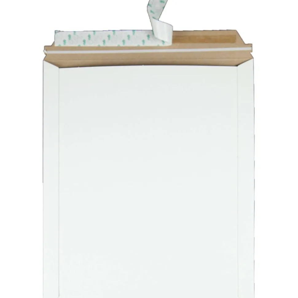 Quality Park Sturdy Fiberboard Photo Mailers - Board - 12 3/4" Width x 15" Length - Self-sealing - Fiberboard - 25 / Box - White
